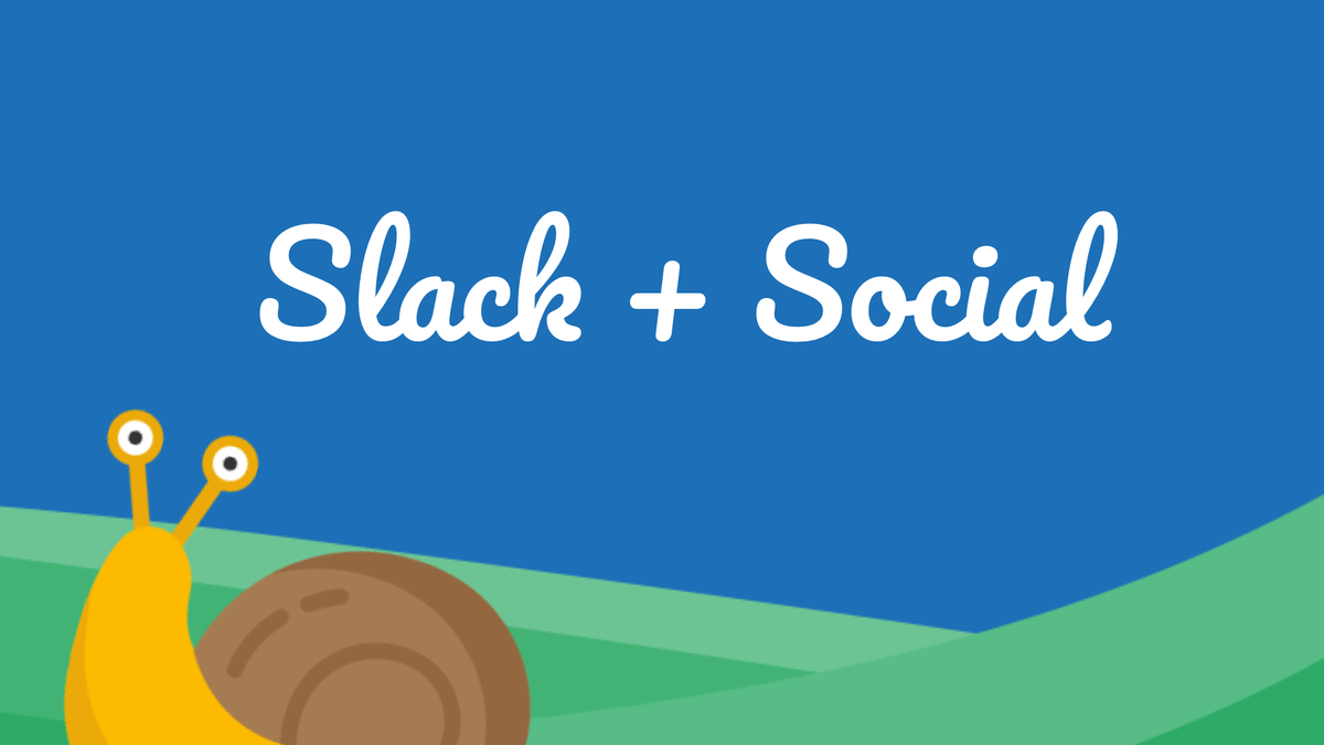 I created social networks within our community Slack